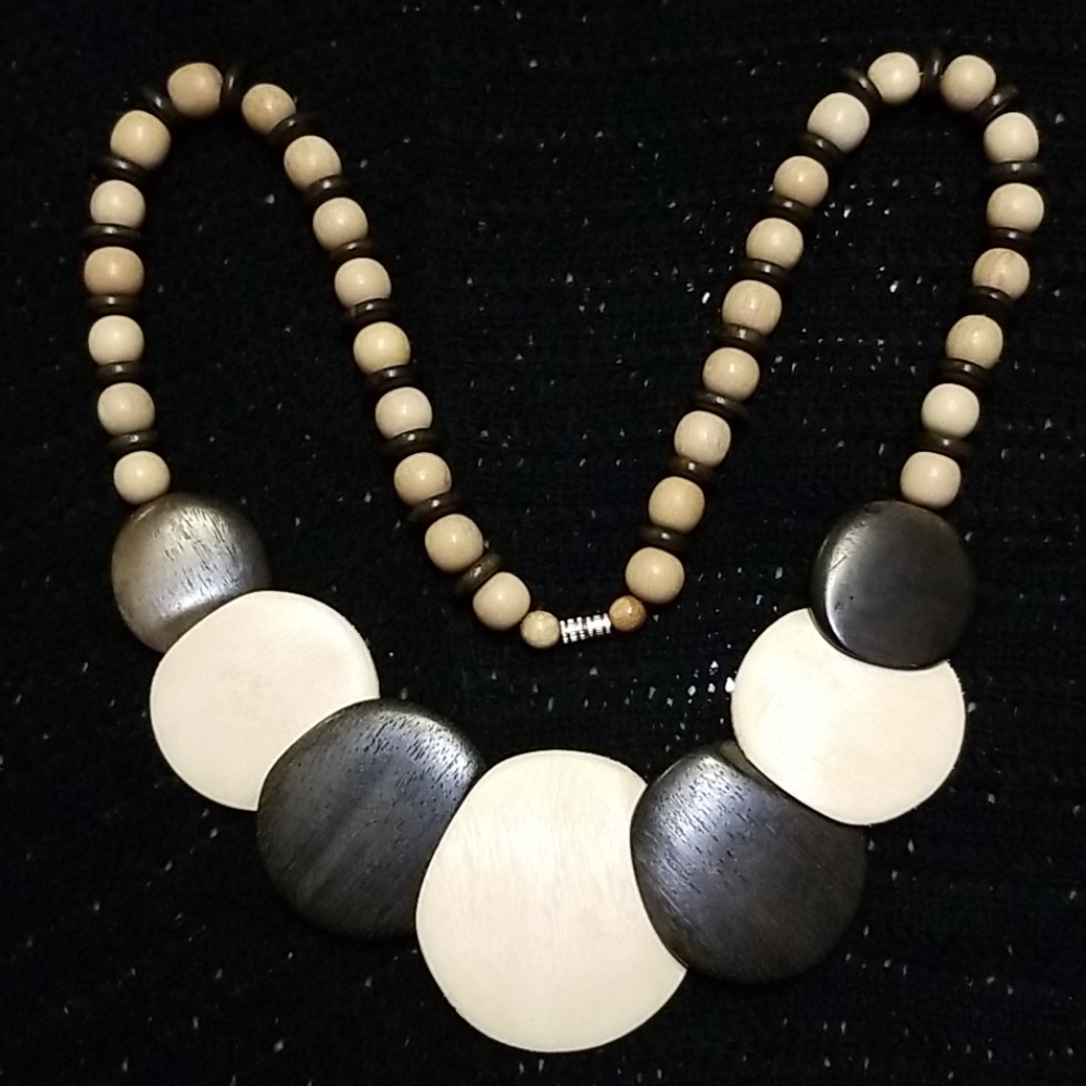 Wooden necklace